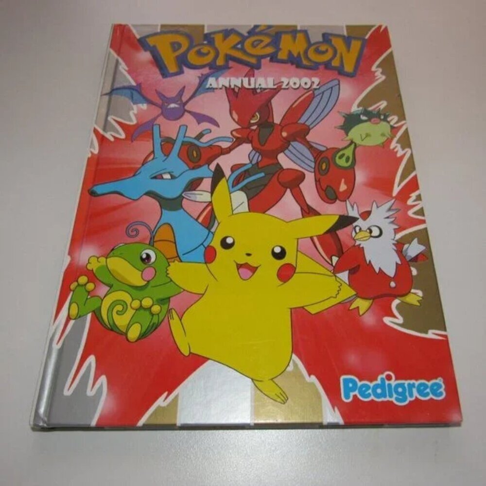 Pokémon Annual 2002 Hardcover Book | Vintage Pedigree UK Edition | Pikachu